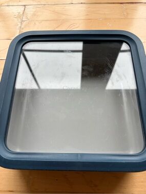 Caraway 10 Cup Large Ceramic Coated Food Storage Container in Navy